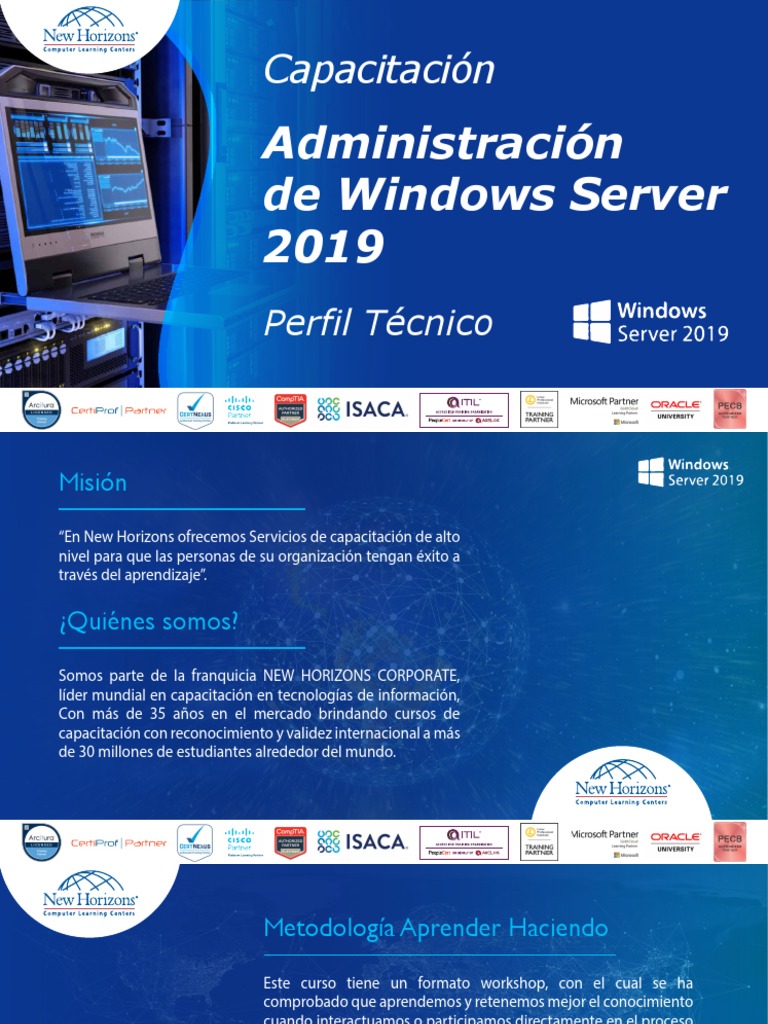 Curso Administración Windows Server 2019 | PDF | Aprendizaje | Grupo de ...