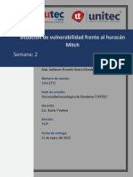 Situación de Vulnerabilidad Frente Al Huracán Mitch.