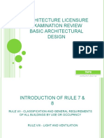 ARCHITECTURE LICENSURE EXAM REVIEW RULES 7 & 8