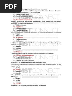 Professional Practice Answer Key