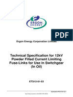 ETS12-01-03 - Limiting Fuse Link For Oil Switchgear