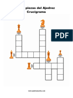 Crucigrama Las Piezas Del Ajedrez