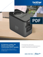 PT-P750W: PC Electronic Labeller With Wireless and Near Field Communication (NFC) Capability