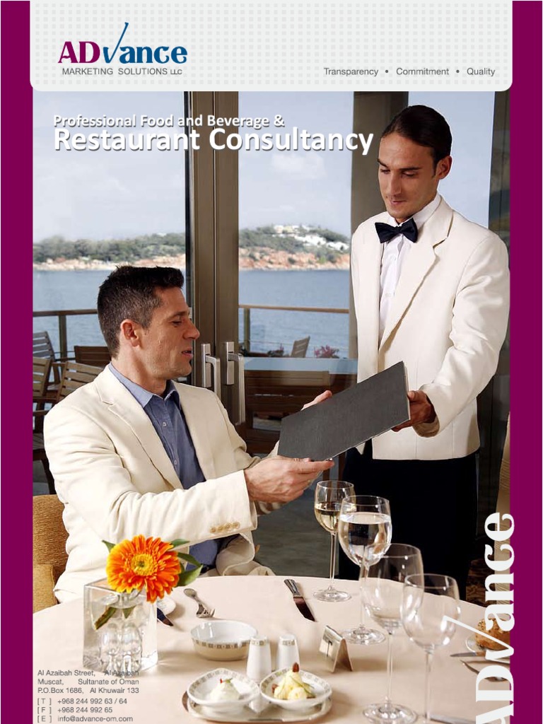 Restaurant Management Consultancy Guide | PDF | Restaurants | Food Safety
