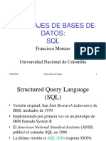 Lenguajes de Bases de Datos: SQL: Francisco Moreno