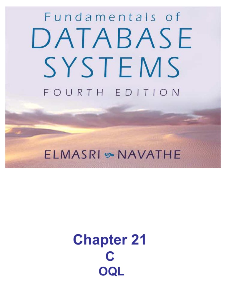 Fundamentals of database systems pdf