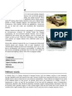 Military Vehicle: Military Trucks Types of Military Vehicles See Also References