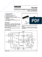 Digital Controlled Stereo Audio Processor With Loudness: Description