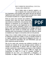 Análisis del derecho registral y su relación con el derecho civil