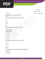 CBSE Sample Paper For Class 2 Maths Er