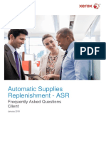 Automatic Supplies Replenishment - ASR: Frequently Asked Questions Client