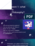 Lesson 1 - What Is Philosophy