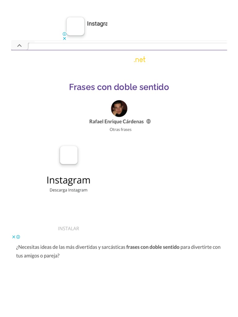 Frases con DOBLE SENTIDO【Pervertidas y Picantes】 | PDF | Amor, image size:768x1024