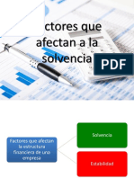 Factores Que Afectan A La Solvencia y Estabilidad Resumen