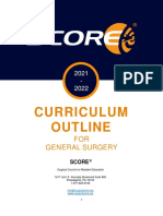 Curriculum Outline: FOR Generalsurgery