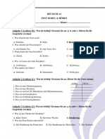 Deutsch A2 - Test Modul 4