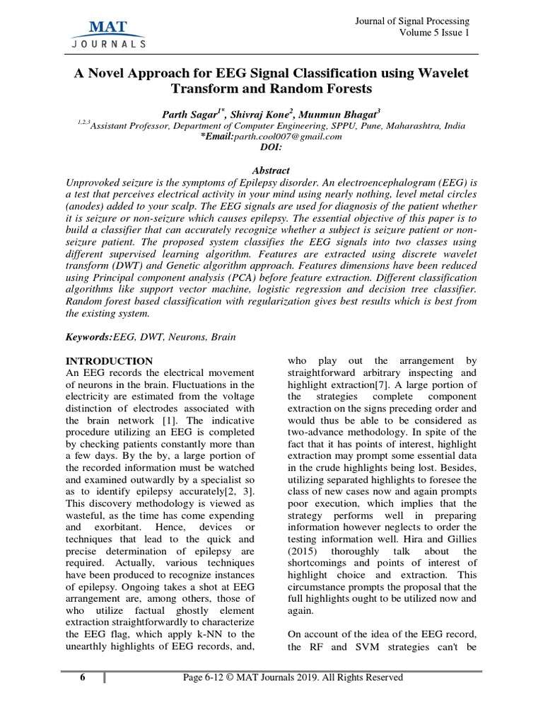 (6-12) A Novel Approach For EEG | PDF | Electroencephalography ...