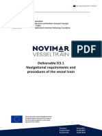 Deliverable D3.1 Navigational Requirements and Procedures of The Vessel Train