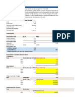 Depreciation Analysis - in Class Example