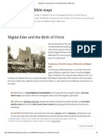 Migdal Eder and The Birth of Christ - Bible Things in Bible Ways