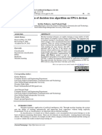 Implementation of Decision Tree Algorithm On FPGA Devices