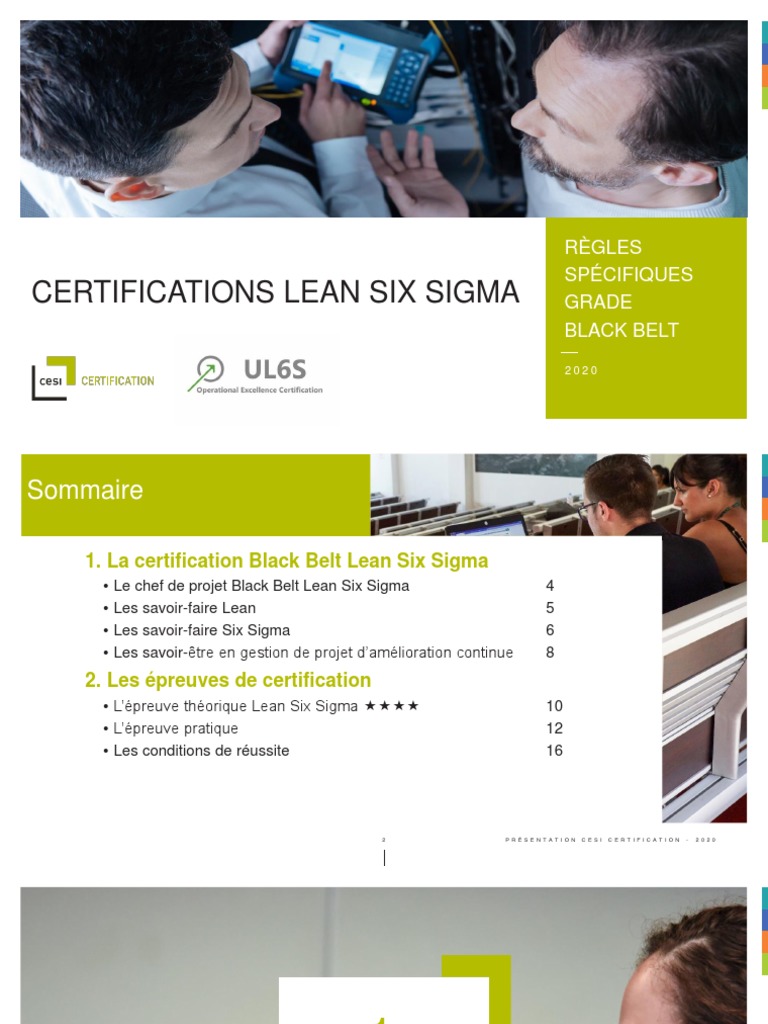 Certification Black Belt Lean Six Sigma | PDF | Six Sigma | Lean ...