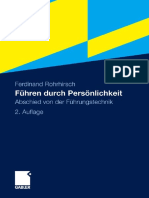 Ferdinand Rohrhirsch - Führen Durch Persönlichkeit - Abschied Von Der Führungstechnik-Gabler Verlag (2011)
