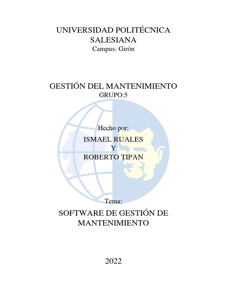 Software de Gestión de Mantenimiento 2022 | PDF | Planificación de ...