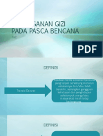 Penanganan Gizi Pada Pasca Bencana