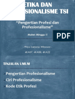 EDPTSI - Week 02 - Pengertian Profesi Dan Profesionalisme