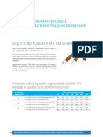 Siguranţe Fuzibile de Medie Tensiune de Exterior