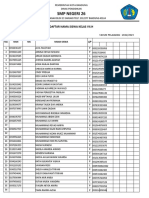 Absen Kelas 7H TP 2022-2023 SMPN 26