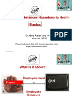 Basics: Control of Substances Hazardous To Health