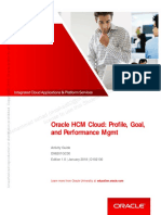 Oracle HCM Cloud: Profile, Goal, and Performance Mgmt: license to use this Student Guideฺ