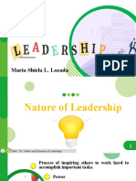 Nature and Elements of Leadership