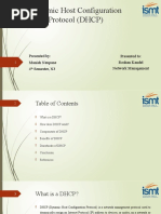 Dynamic Host Configuration Protocol (DHCP)