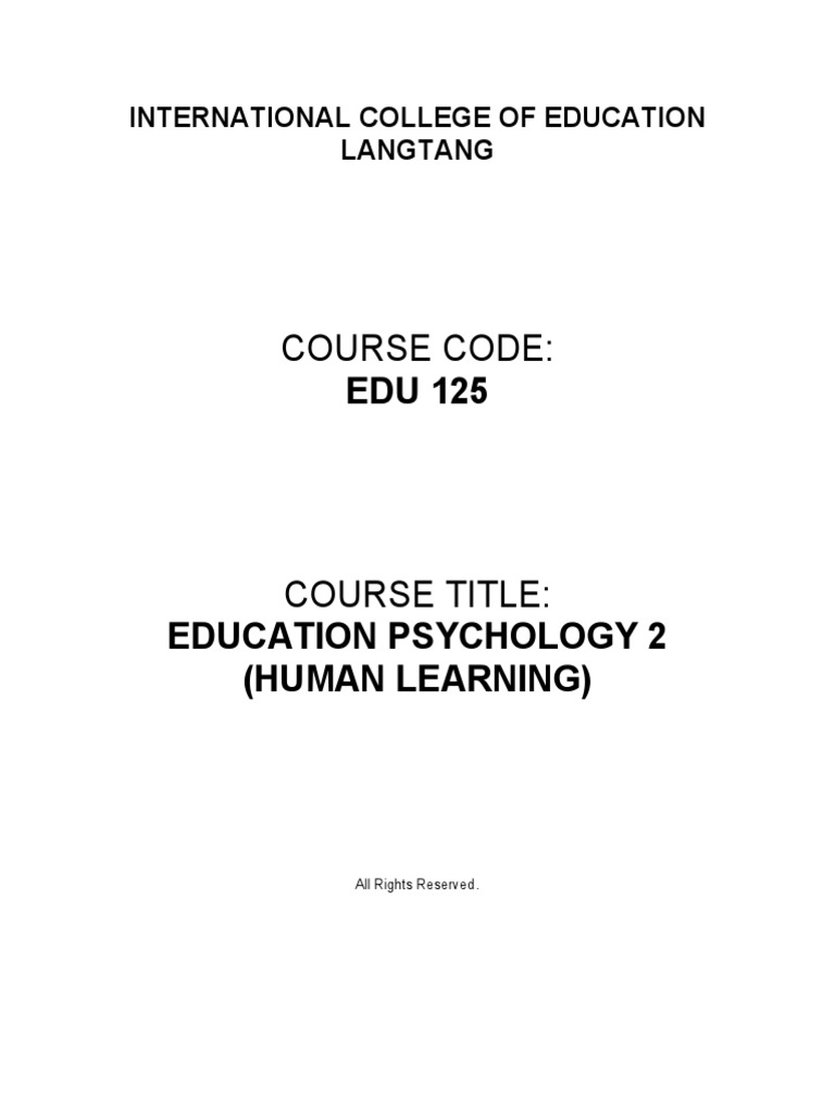 Understanding Human Learning Theories | PDF | Learning | Memory