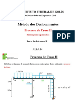 Aula 24 - Processo de Cross II - Pórtico Plano Hiperestático