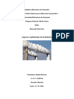 Aspectos Ambientales de La Industria. 2021