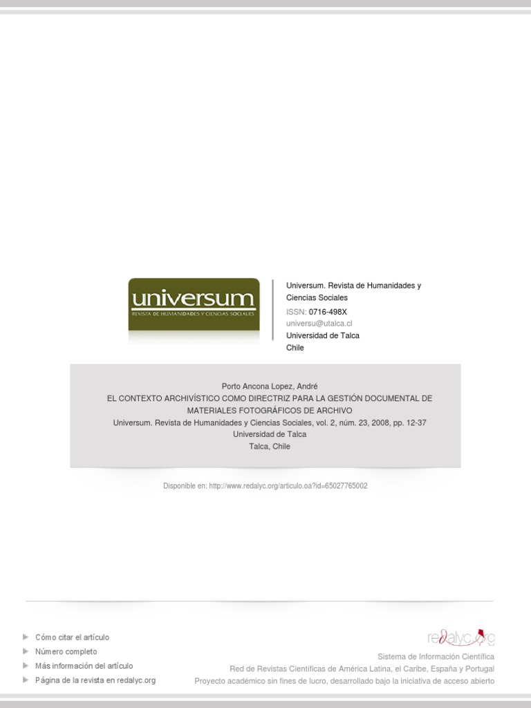 Universum. Revista de Humanidades y Ciencias