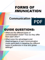 Lesson 3 - Communication Modes