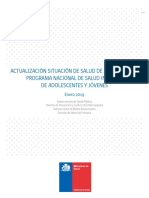 Actualizacion Situacion de Salud de Adolescentes Programa Nacional de Salud Integral de Adolescentes y Jovenes