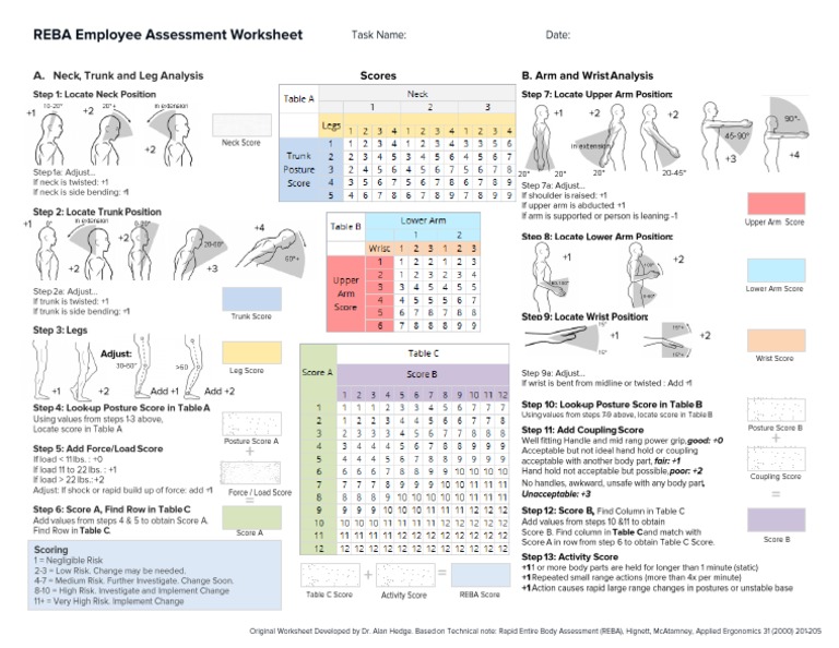 Reba Assessment Sheet | PDF