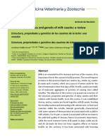 Structure, Properties and Genetic of Milk Caseins: A Review