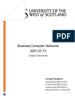Business Computer Networks 2021-22 T3: Group Coursework