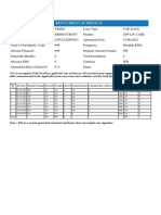 Repayment Schedule - 12 - 34 - 58