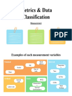 Metrics & Data Classification: Measurement
