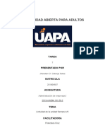 Tarea 7 Administracion Matricula 201904697