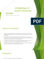 Politique Énergétique Et Développement Territorial Durable