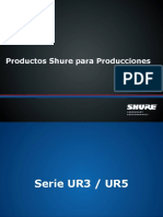 Productos Shure para Producciones